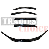 TRADIESCHOICE Bonnet Protector & Weathershields Window Visors for Toyota Hilux 2025 onwards | Complete Protection and Style Package